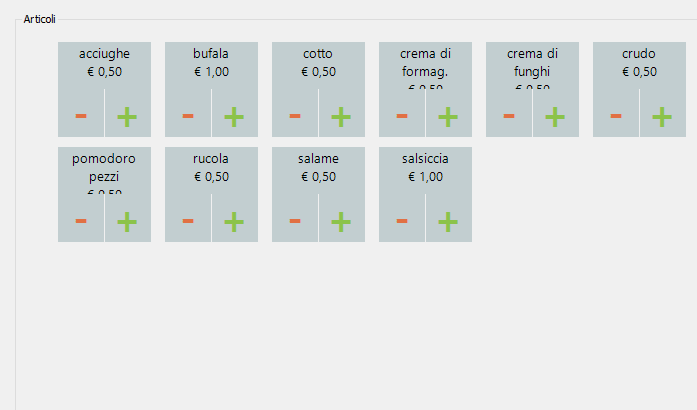 variazione piatto