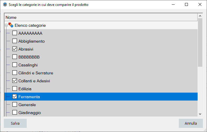 E possibile inserire un articolo in 2 categorie differenti ?