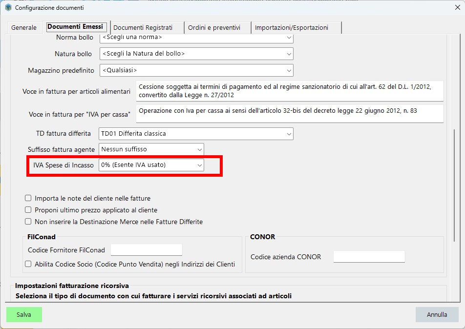Nuova funzione per mettere le spese di incasso nelle fatture di LibertyCommerce iva spese di incasso