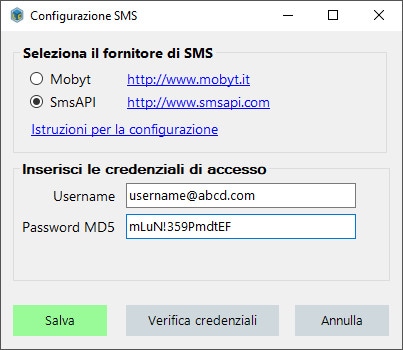 Inviare SMS con SMSAPI