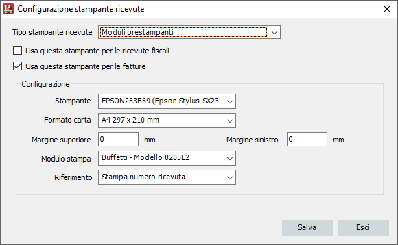 configurazione doppia attura