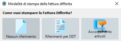 Accorpamento articoli nella stampa di una fattura differita