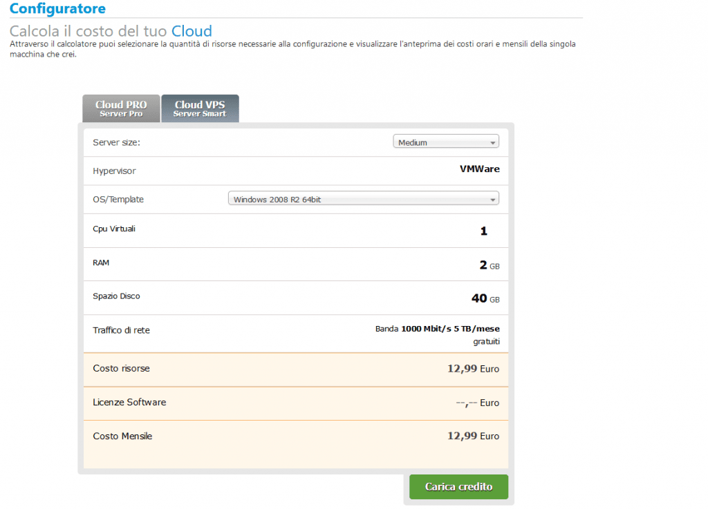 Configuratore aruba