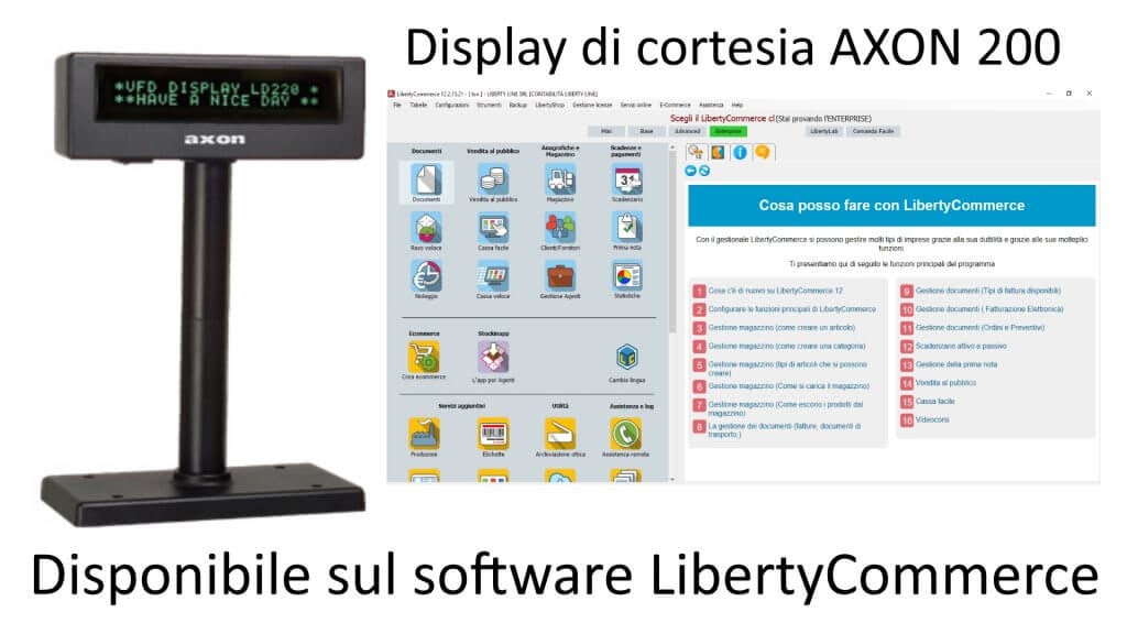 Display axon 200
