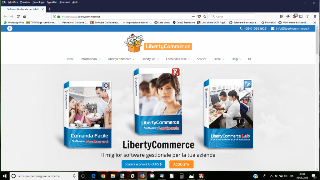 Sito LibertyCommerce 2018