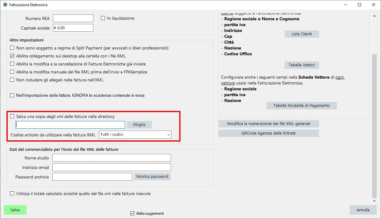 Repository file xml fattura elettronica per programmi di interscambio