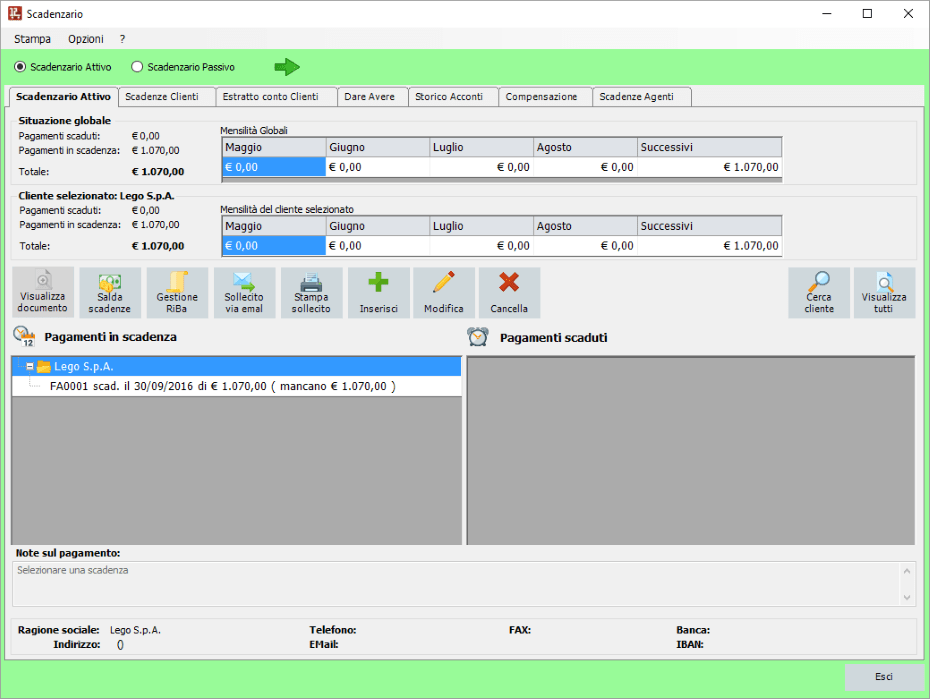 Software scadenzario pagamenti software scadenziario
