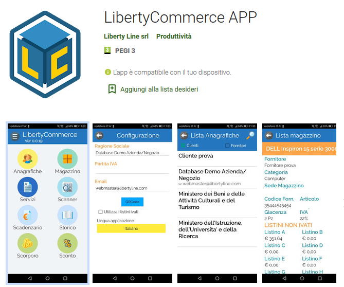 LibertyCommerce app