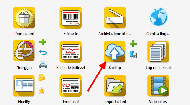 Gestione backup