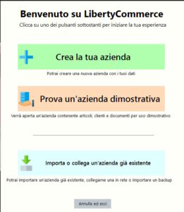 Ripristino di un database o backup ver. 13 e/o spostare il DATABASE da un computer a un'altro. Seleziona la tua azienda