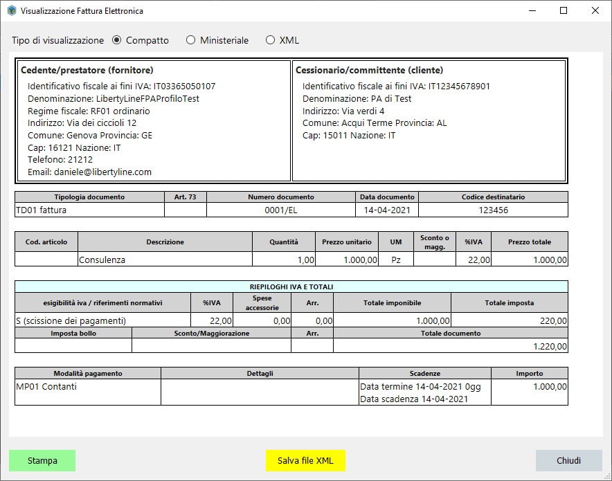 Fattura XML