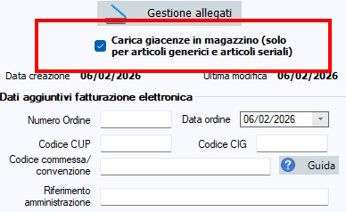 Emissione note di credito o accredito Genera note di accredito