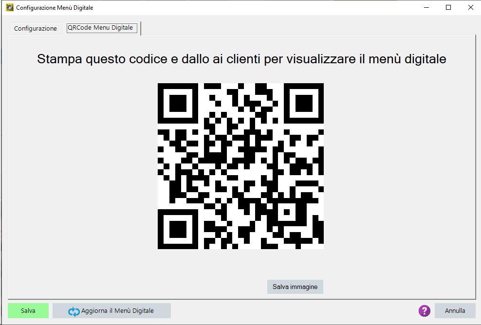 QR da salvare e inquadrare QR CODE