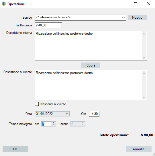 Gestione delle riparazioni interne