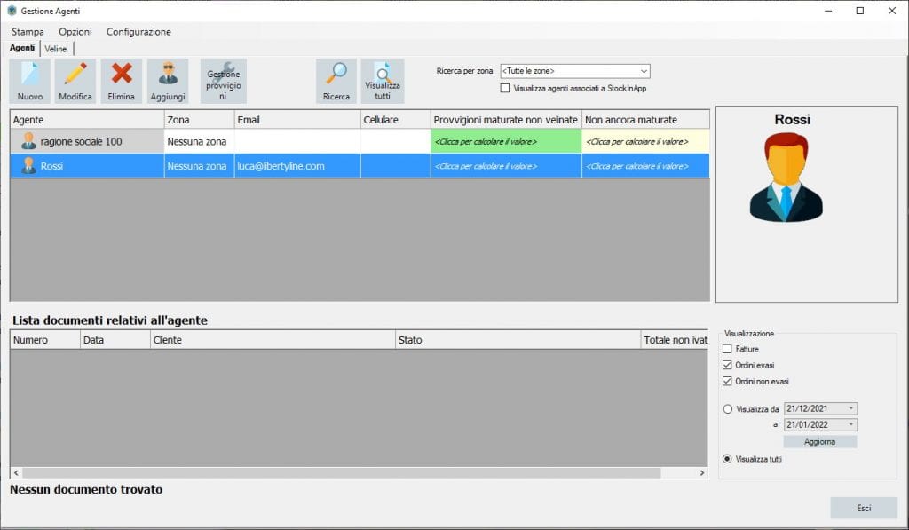gestione degli agenti