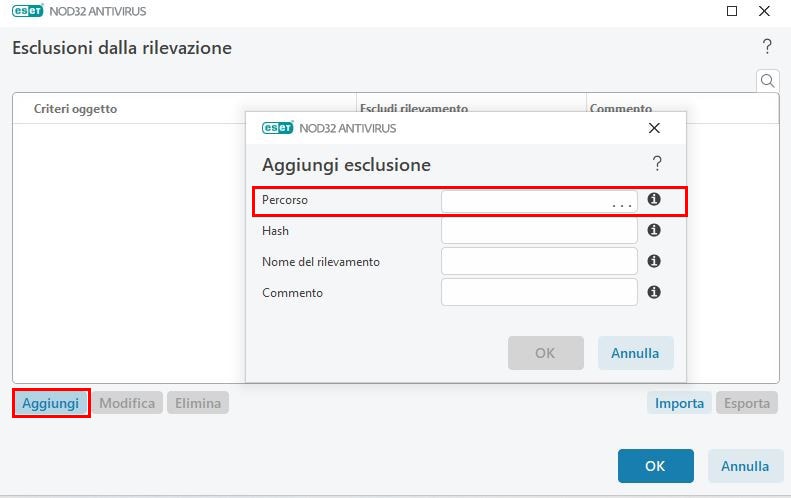 Aggiungere un’eccezione di cartelle sull’Antivirus Eset e VIDEO