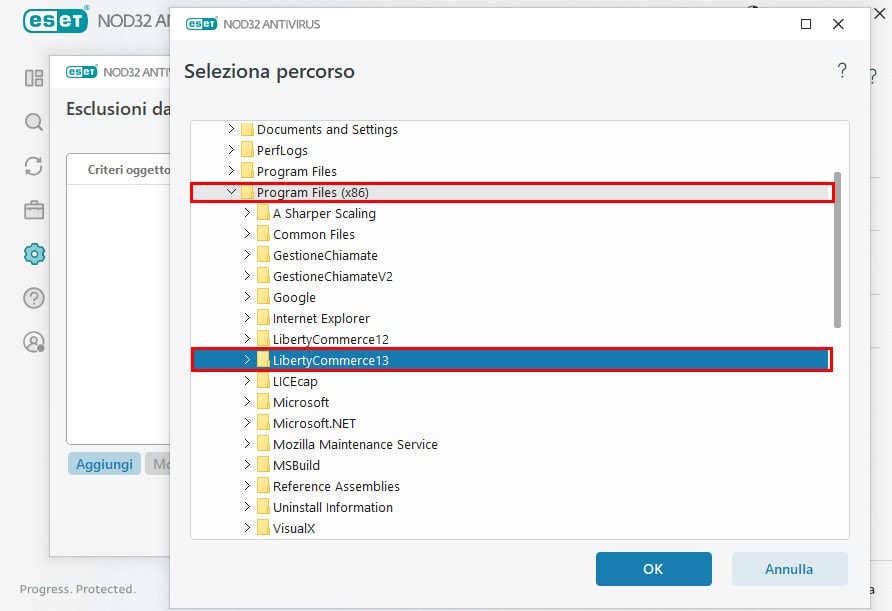 Aggiungere un’eccezione di cartelle sull’Antivirus Eset e VIDEO