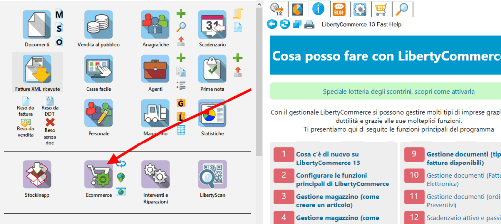 Come attivare l’e-commerce