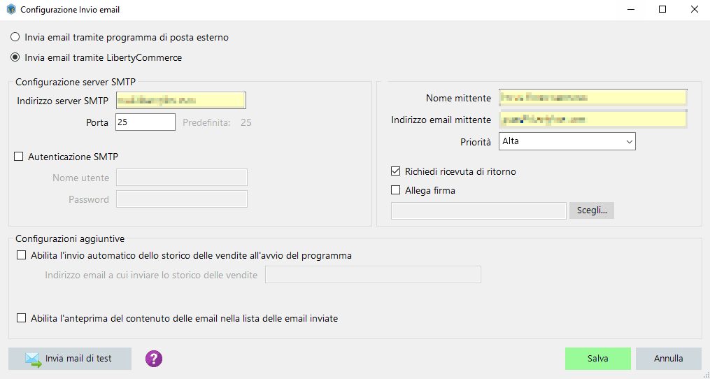 Invio automatico di un documento in Email