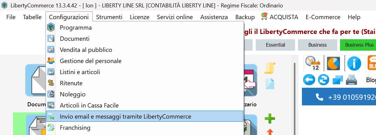 Configurazione WhatsApp Green-api su LibertyCommerce