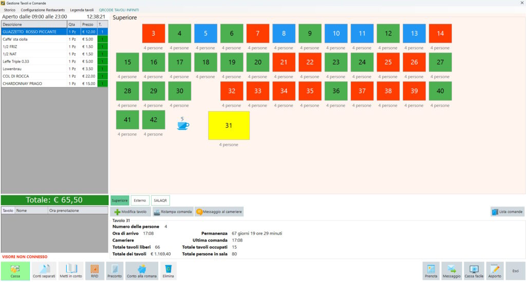 tavoli comanda facile Gestione Tavoli Comanda Facile