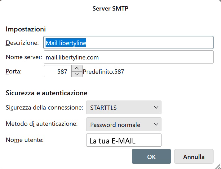 SMTP Liberty Line SMTP